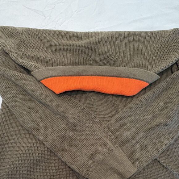 Lauren Ralph Lauren Active Waffle Knit Drawstring High Neck Sweater Women XL - Picture 8 of 8